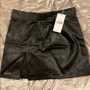 Princess Polly Faux Leather Mini Skirt